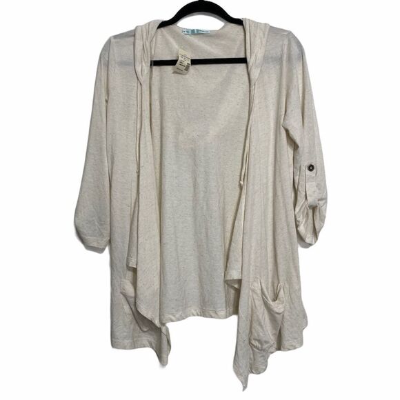 Maurices Lagenlook Cream lightweight hooded top‎ - Picture 1 of 9